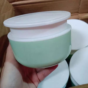 Skin Care Cosmetic Packaging Empty PET Jars Round Bottom 150ml for <b>Body</b> <b>Scrub</b> Custom Color White Screw Lid Wholesale - Product Image 2