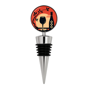 Cadeaux promotionnels pour entreprises : Bouchon de bouteille de vin en métal personnalisé avec impression de logo, réutilisable et durable, artisanat original - Product Image 3
