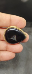 Anillos y Colgantes de Latón Hechos a Mano, Piedras Preciosas para Joyería, Wollastonita 100% Natural, Colgante Ranurado, Gemas Sueltas - Product Image 3