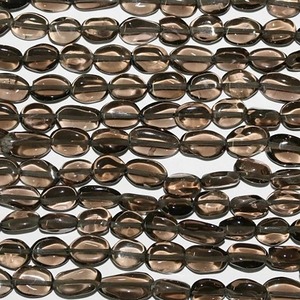 Perles ovales lisses en agate de pierre naturelle noire 12x25mm pour la fabrication de bijoux - Product Image 4