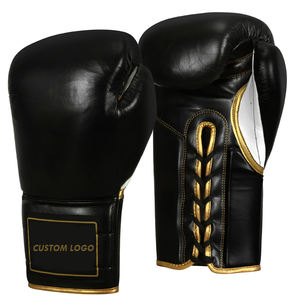 Guantes de entrenamiento de cuero genuino de vaca, personalizados con su propio logotipo, de la más alta calidad, cómodos, suaves al tacto, con dedos completos, precio al por mayor - Product Image 1