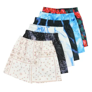 Shorts de sport décontractés pour hommes, taille mi-haute, 100 % polyester de haute qualité, séchage rapide, anti-plis, couleur unie, avec cordon de serrage, été - Product Image 2