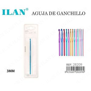 Uncinetto Ilan 3mm in Alluminio, Strumento per Lavoro a Maglia - Product Image 3