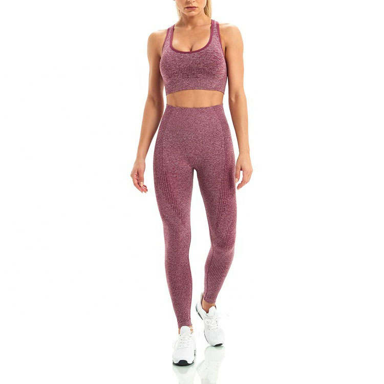 New Arrival Hot Sale Women Sports Suits Exercise Yoga Bra & Leggings Pants Sets Gym Outfits Women's Yoga Two Piece Set Female