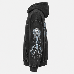 เสื้อฮู้ดสไตล์ใหม่สำหรับฤดูหนาว แบบมีซับใน ลำลอง สีพื้น บริการ OEM สกรีนโลโก้ตามสั่ง น้ำหนัก 350 กรัม ทรงหลวม สไตล์ฮิปฮอป ผ้าฟลีซ สำหรับผู้ชาย - Product Image 2