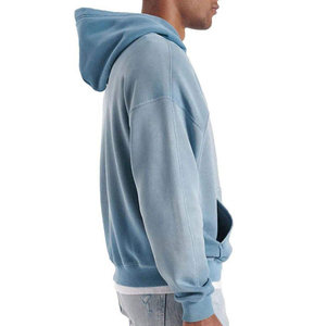 Sudadera con Capucha para Hombre, Corte Cómodo, Estilo Profesional, Lavado Ácido, Efecto Desgastado, Construcción Duradera, Acabado Elegante - Product Image 3