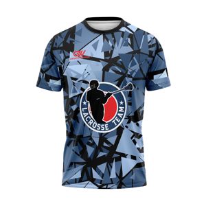 Camiseta de Lacrosse Sublimada Personalizada OEM, Antiolor, de Secado Rápido, Fibra de Poliéster Transpirable, para Deportes de Equipo, Venta al Por Mayor, MOQ Bajo - Product Image 1