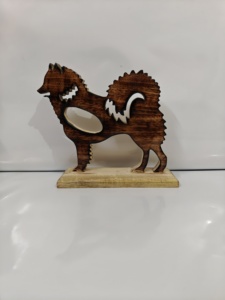 Animales de madera: perro de madera, gallo de madera, ciervo de madera, zorro de madera - Product Image 5