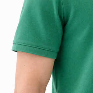 Camiseta Polo Personalizada para Hombre, Algodón Piqué, Verde Liso, Fabricante de Marca Privada OEM ODM - Product Image 6