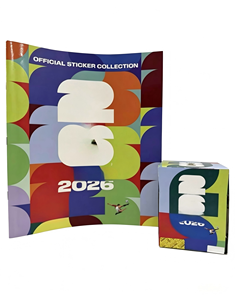 กล่องสติกเกอร์สะสมการแข่งขันกีฬาระดับโลกปี 2026 50 แพ็ค พร้อมสมุดอัลบั้ม ปิดผนึกจากโรงงาน - Product Image 1