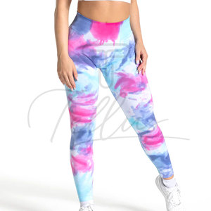 Women High Waist Tie Dye Leggings Seamless Yoga Pants Fitness Gym Workout Leggings - Product Image 4