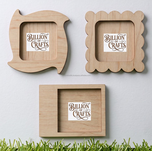 Handmade Wooden Photo Frame <b>Custom</b> Shape Colorful Painted Artwork Decor Tabletop Display Creative Craft Project - Product Image 2