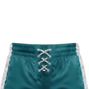 Pantalones Cortos Deportivos para Hombre, Color Verde Azulado, Sublimados con Estampado de Hockey sobre Hielo, de Poliéster, con Cordón Ajustable y Franja Lateral, para Entrenamiento - Product Image 4