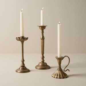 Juego de 3 Portavelas Metálicos con Forma de Flor para Decoración del Hogar y Bodas, Juego de Velas sin Llama - Product Image 5