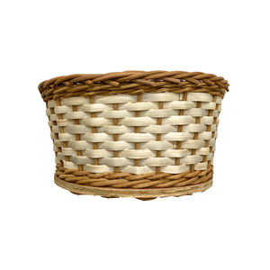Panier de rangement pour pain en rotin, panier en osier avec base en bois pour la cuisine et le service à table, artisanat vietnamien, décoration de table à manger - Product Image 1