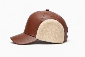 Casquette en cuir pour la conduite et les voyages, design personnalisé, service OEM, séchage rapide, évacuation de l'humidité, activités de plein air, casquette en cuir pour homme et femme adultes - Product Image 4