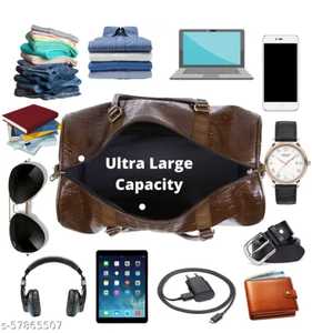 Sac de voyage en forme de baril à motif alligator avec sangle amovible, grande capacité, style classique, unisexe, prêt à être expédié - Product Image 4