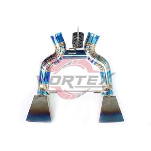 Sistema de Escape Catback Vortex de Aleación de Titanio con Válvula de Control para McLaren 650S, Tubo de Rendimiento Soldado para Carreras, Acabado Azul Quemado - Product Image 4