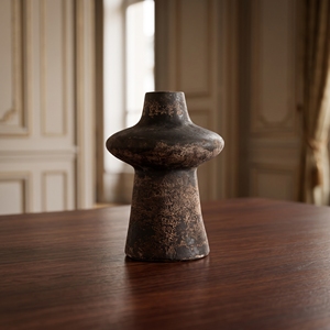Vase à fleurs en terre cuite artisanale, style ferme nordique, finition mate, décoration esthétique pour la maison, vase de table - Product Image 2