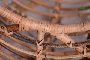 A rustic rattan baby <b>stroller</b> set <b>for</b> newborns and <b>toddlers</b>. A prop <b>for</b> newborn photography. - Product Image 2