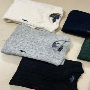 Pulls pour hommes en coton léger, épaisseur standard, décontractés, fabriqués à la machine, en stock, coupe-vent, tendance, en cachemire - Product Image 2