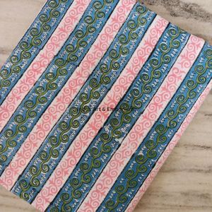 Tela de Algodón Cambray Estampada a Bloques 60x60, Tela de Algodón con Estampado Tradicional Jaipuri - Product Image 4