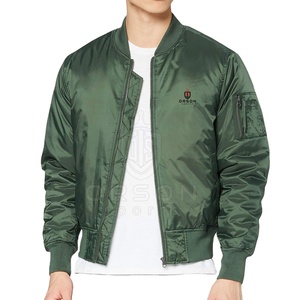 Blouson aviateur à col montant en polyester respirant et à séchage rapide de haute qualité pour hommes avec options de personnalisation et service OEM - Product Image 1