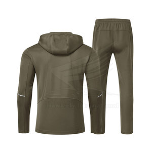 Chándal deportivo para hombre con cremallera, tela elástica, ideal para entrenamiento y correr - Product Image 2