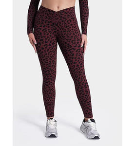 New Women Leggings Workout Elastic Waist Quick Dry Breathable Soft Fabric <b>Tummy</b> <b>Control</b> Exercise Gym Wear Yoga Pants 2025 - Product Image 5