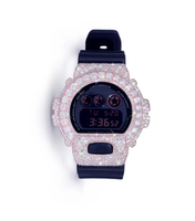Montre de luxe pour femme en acier inoxydable avec boîtier en moissanite, verre en cristal, bracelet en acier inoxydable avec moissanite, 38 mm, chiffres romains, date