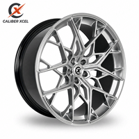 عجلات CaliberXcel متعددة التجاويف بخمسة أذرع مقاس 17-24 بوصة 5x114.3 مصنوعة بالحدادة لسيارات BMW وAudi وMercedes Benz