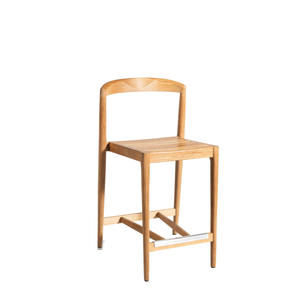 Chaise de bar en teck massif, élégante, pour l'extérieur, pour hôtel et restaurant, fournisseur de meubles - Product Image 3