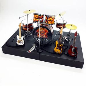 Guitarra y Batería en Miniatura de la Famosa Banda Queen |   Caja Exclusiva Gratuita para Figuras de Acción - Product Image 4