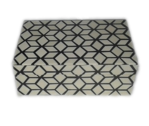 <b>Rectangular</b> Flower Pattern Eco-friendly Wood Home Decor Storage Accessory Jewellery Box - Product Image 3