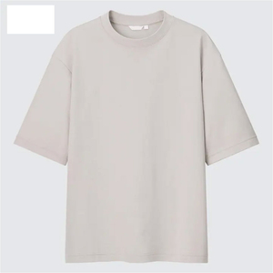 T-shirt vintage ample pour homme grande taille avec logo frontal 100 % polyester à manches courtes coupe oversize décontractée - Product Image 1