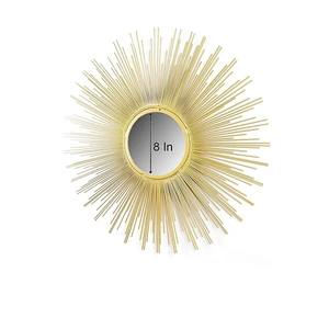 Un miroir métallique élégant et créatif transforme la lumière ordinaire en une sculpture de reflets et de grâce. - Product Image 6