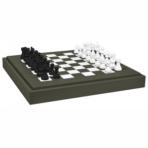 Jeu d'échecs en cuir de luxe, jeu de société professionnel haut de gamme, pièces d'échecs en bois modernes et minimalistes pour adultes, cadeau, jeu d'échecs - Product Image 2