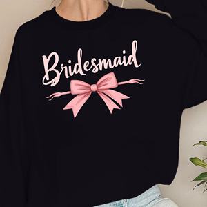 เสื้อสเวตเชิ้ตผู้หญิงมีโบว์เพื่อนเจ้าสาว - Product Image 1