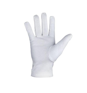 Custom Logo <b>Silver</b> Square & Compass Embroidered Master Mason Lodge White Cotton <b>Gloves</b> Wholesale Masonic Regalia - Product Image 2