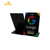 Support de carte NFC RFID pour la communication sur les réseaux sociaux - Acrylique PVC personnalisé, affichage de code de table de restaurant, menu, étiquette d'affichage