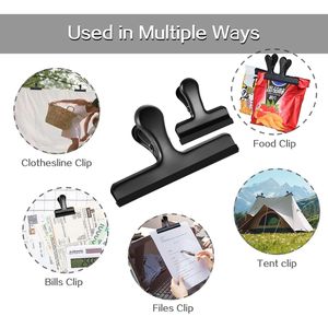 Confezione da 12 Clip per Sacchetti in Acciaio Inox con Copertura in Silicone, Codificate per Colore, Sigillatura Ermetica per Sacchetti Alimentari, Niente Più Bordi Affilati - Product Image 2