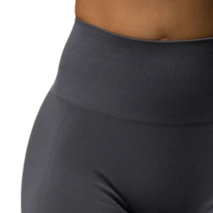 Pantalon évasé gris anthracite pour femme, taille mi-haute, extensible, pour le sport, le fitness, le yoga, l'entraînement, vêtements de sport performants - Product Image 6
