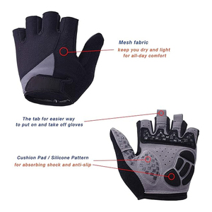 Gants de cyclisme pour hommes de haute qualité, antidérapants, respirants, rembourrés en mousse, pour VTT, absorption des chocs, pour les sports de plein air et la salle de sport - Product Image 3