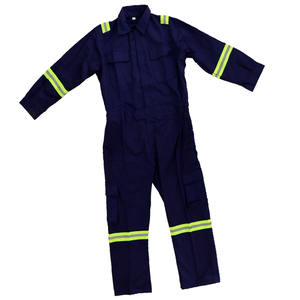 Wholesale High Quality High Visibility Polyester Cotton Blend Mechanic Overalls Reflective Work Wear for Men Custom Logo All - Product Image 3