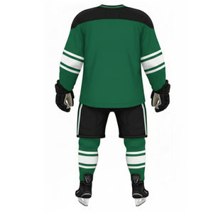 Uniforme de hockey sur glace unisexe personnalisé OEM, polyester, séchage rapide, respirant, tricoté, sublimé, vêtements de hockey pour adultes - Product Image 2