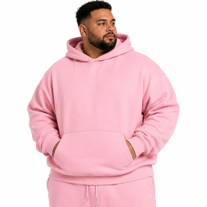 Conjuntos de Sudadera con Capucha y Pantalones Deportivos para Hombre, Tallas Grandes, Algodón Grueso, Felpa, Corte Holgado, Traje Deportivo de Invierno, Fabricante de Ropa Personalizada - Product Image 6