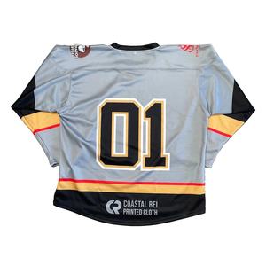 Top Sale Blank Ice Hockey Uniform Top Quality Wholesale Custom Design Ice Hockey Jersey Sublimation Printed Team Hockey Jersey - Product Image 2
