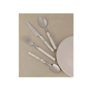 Ensemble de couverts en acier inoxydable de qualité supérieure avec manche métallique unique, écologique, finition super miroir, durable pour les dîners et les réceptions - Product Image 3