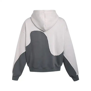 Sweat-shirt à capuche de haute qualité pour hommes, grande taille, en tissu mélangé, à manches longues, pour hommes, de haute qualité - Product Image 2