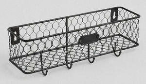 Premium Rustic Metal <b>Wire</b> <b>Storage</b> <b>Basket</b> Rectangle Hanging Multi-Purpose Neatening Organizer For Home - Product Image 5